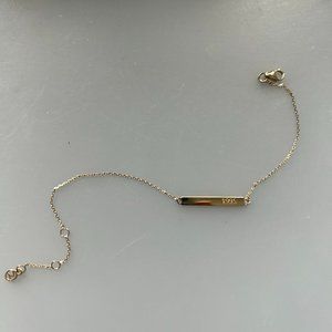 Mejuri 14k Gold Bar Bracelet